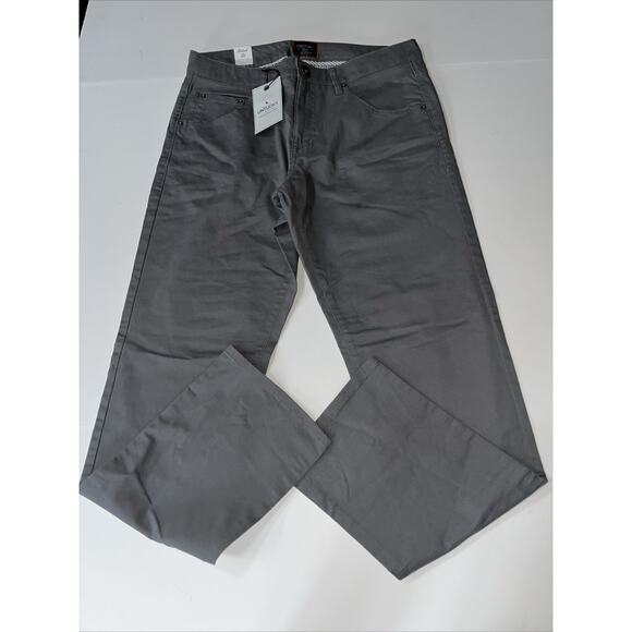 Untuckit Men’s Grey Relaxed Fit Pants 32x32 NWT - Picture 2 of 6